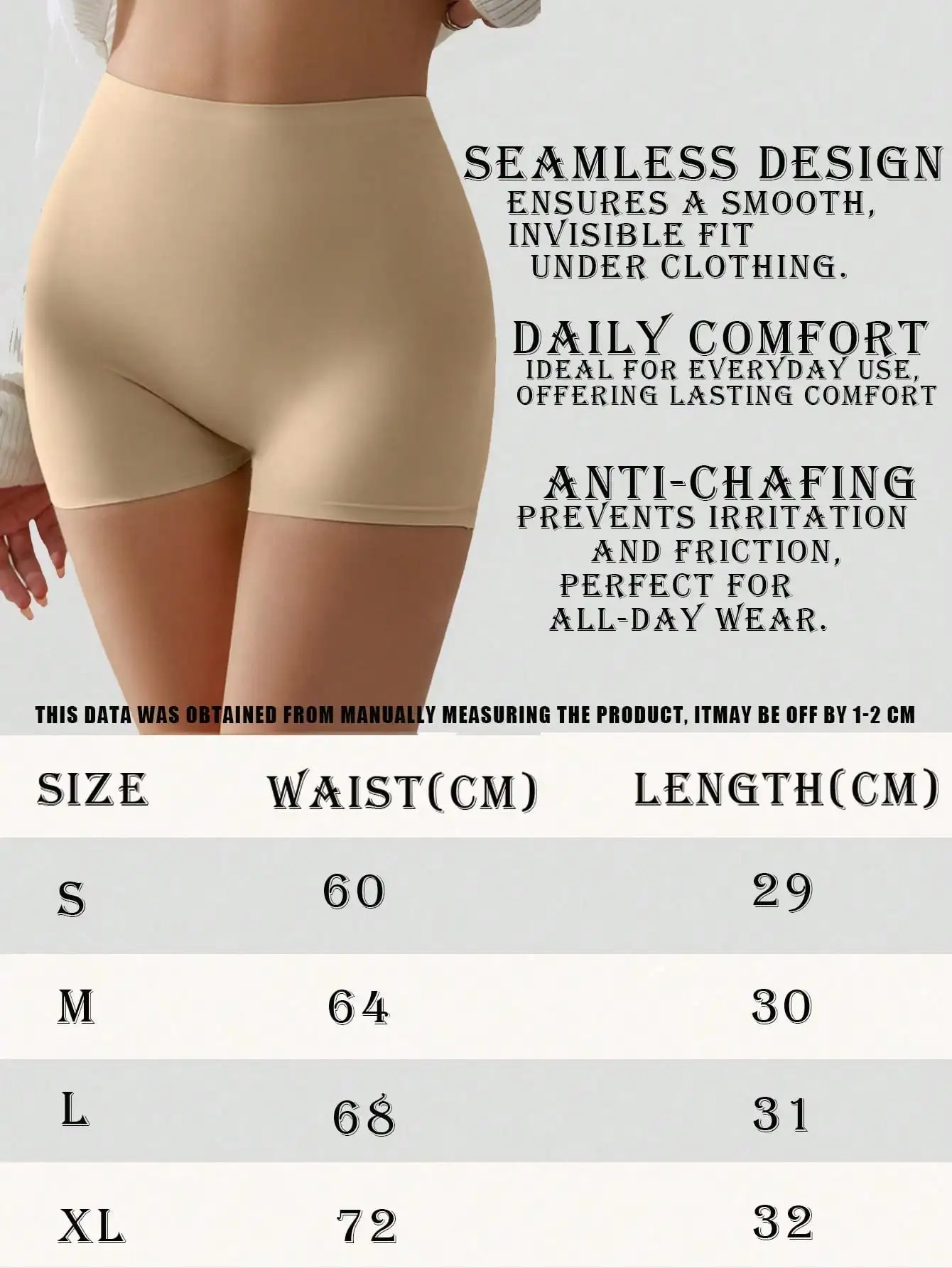 Women's Seamless High Waist Safety Shorts Breathable Comfortable Soft Skin-Friendly Shorts Ladies Yoga Underwear image 6