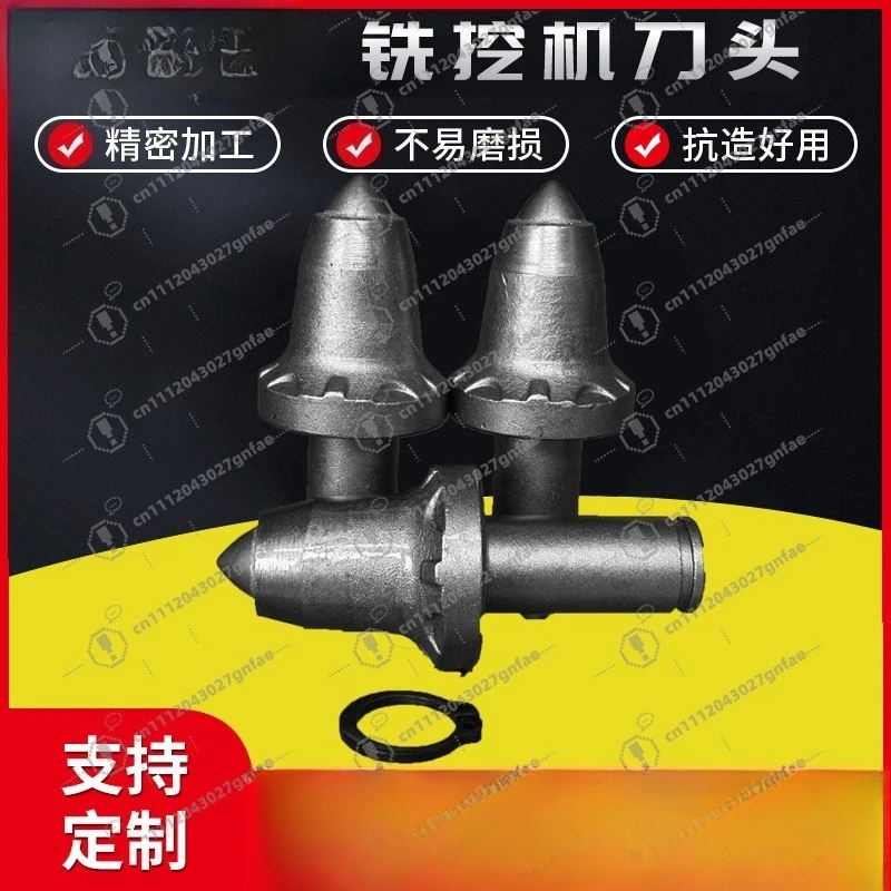 High Hardness Milling Cutter Head Pick Alloy Trenching Tooth Bullet for Road Milling Slotting Tunneling Machine Spare Parts