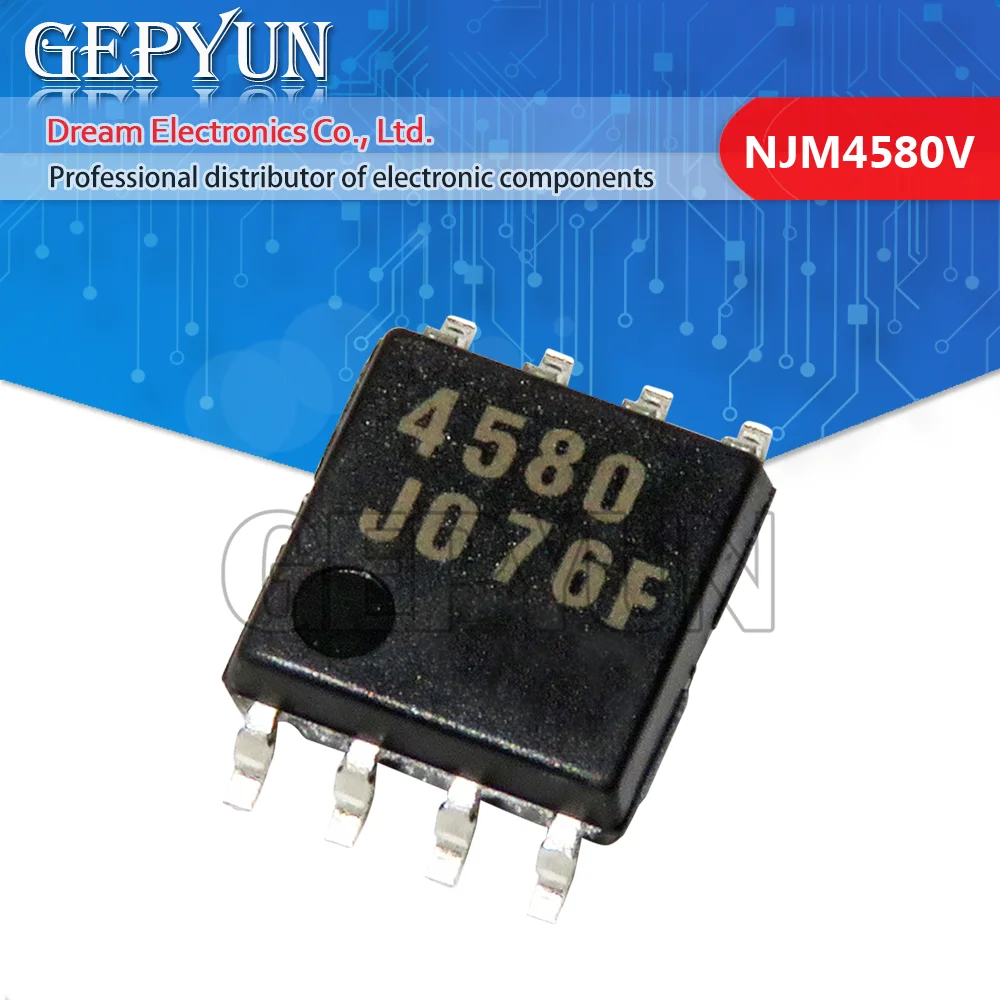 10PCS NJM4580V-TE1 NJM4580 JRC4580 DIYGBA 4580 TSSOP-8 New