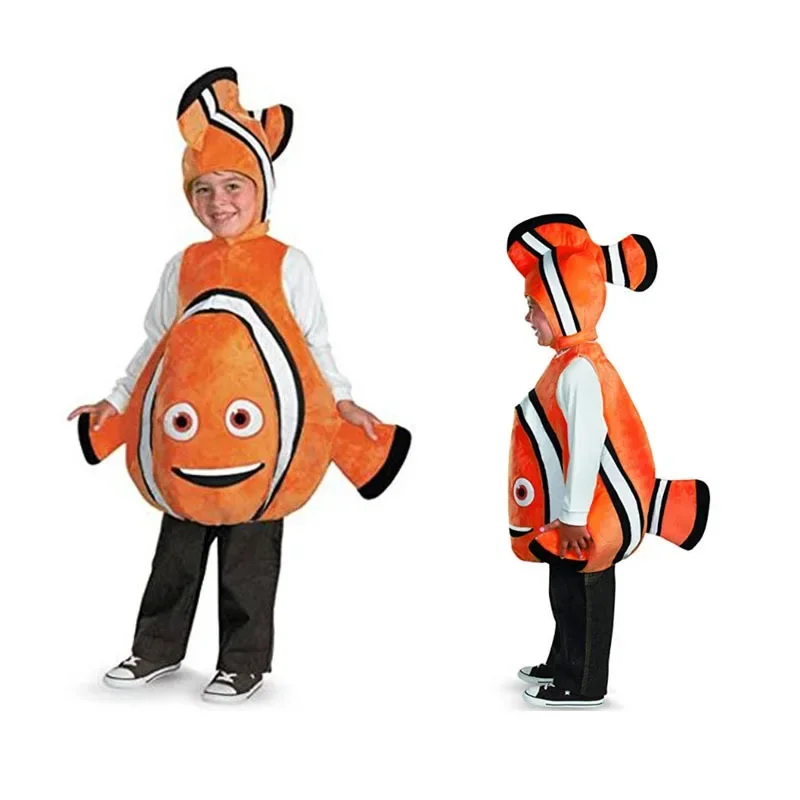 New Baby Kids Children Clown Fish Nemo Costumes From Pixar Cartoon Movie Finding Nemo Christmas Halloween Party Cosplay Costumes