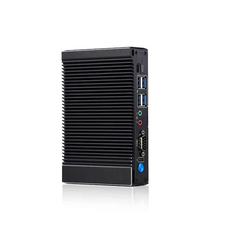 VNOPN Mini PC 6W a bassa potenza Intel N3160 Quad Core Quad Thread X86 FanlessPC Router morbido 2*1000M Porta Lan Uscita HD-MI Custodia in metallo