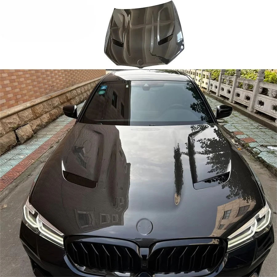 

High Quality 5 Series F90 M5 CS Style Hood For 5S F90 CS Style Dry Carbon Fiber Bonnets Engine Hoods Car Bonnet Scoop