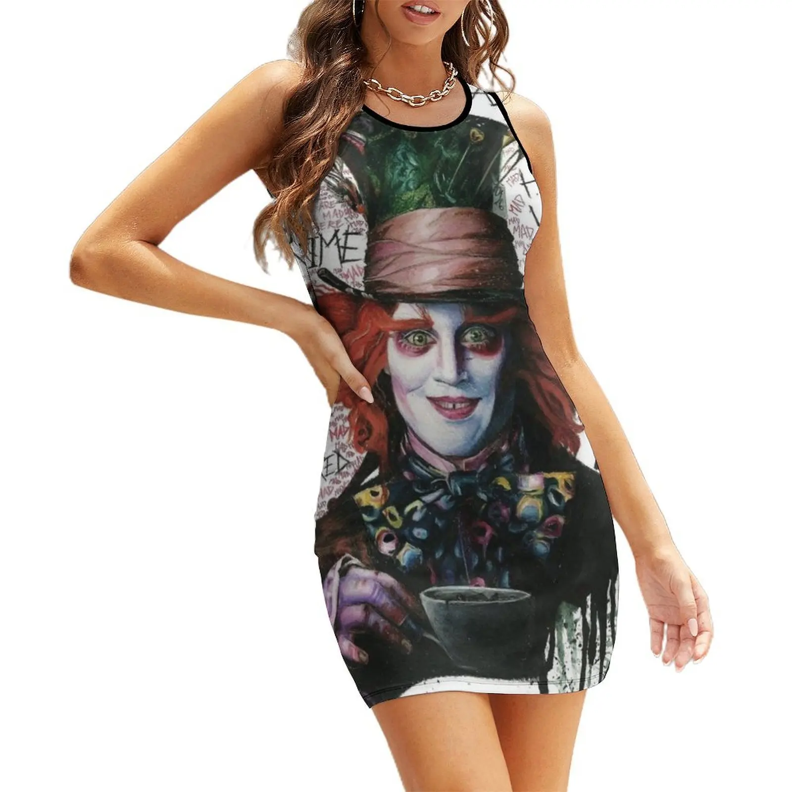 

mad hatter Sleeveless Sundress cocktail dresses Female clothing elegant party dress for women 2025 dress for women 2025