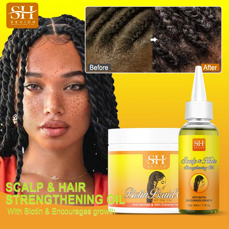 Hair Antipruritus Growth Oil for braids protective hairstyles relieve itchyand flaky scalp prevent hairloss or thinning Sevich