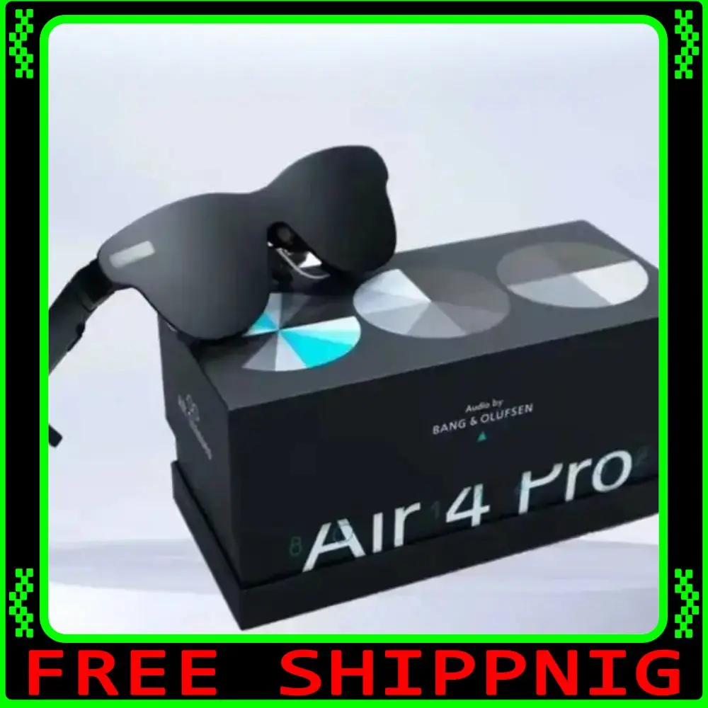 New RayNeo Air 4 Pro Smart AR Glasses,Supports HDR10, 3840Hz, 4 Speakers, 1200 Nits,Micro-OLED Dual-layer Screen, Clearer