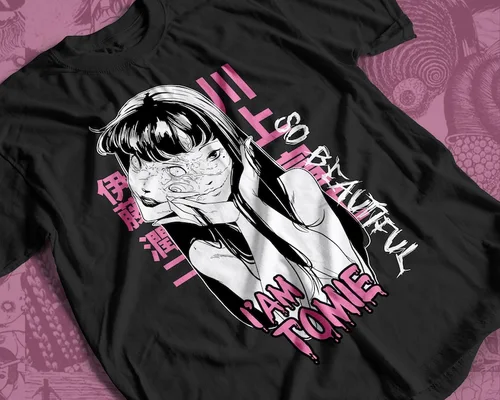 Imagen 1 del producto Camiseta de anime Tomie unisex, camiseta de manga de anime Junji Ito