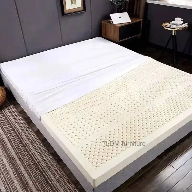 Comfy Natural Latex Mattress Bedroom Furniture Home Single Double Mats with Cover Mattresses Real Latex Liquid Mattress j