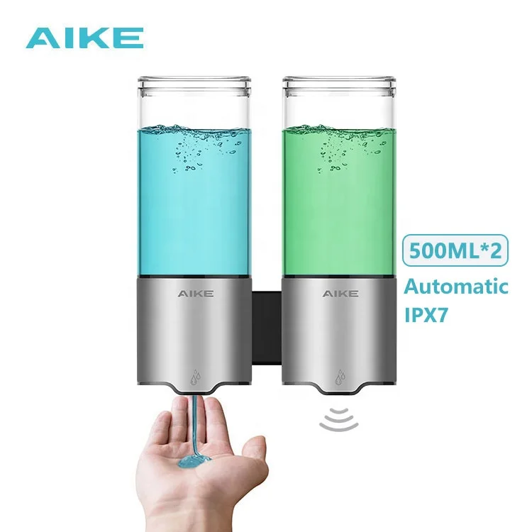 Imagem -04 - Design Automático Touchless Ipx7 à Prova Impermeável Água Banheiro Cozinha 500ml Dispensador de Sabão Duplo Ak1212 Novo