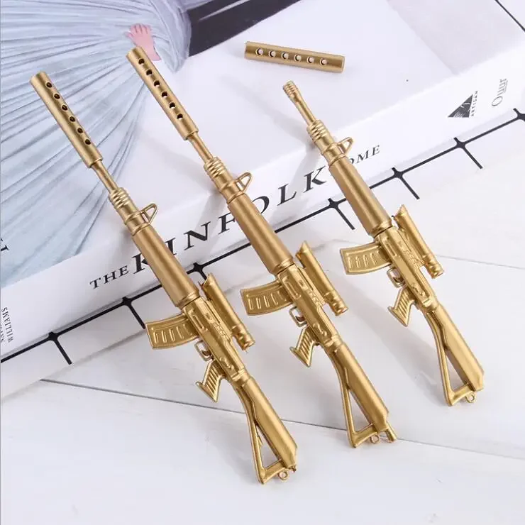 12Pcs Wholesale Creative Stationery Machine Gun Modeling Gender-neutral Pen, Cute Student Fun Stationery Gifts