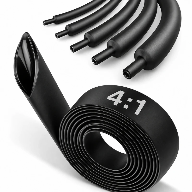 5M 10M 4:1 Heat Shrink Tubing with Glue Dual Wall Waterproof Heat Shrinkable Tube 4-20mm Electrical Wire Cable Insulation Sleeve