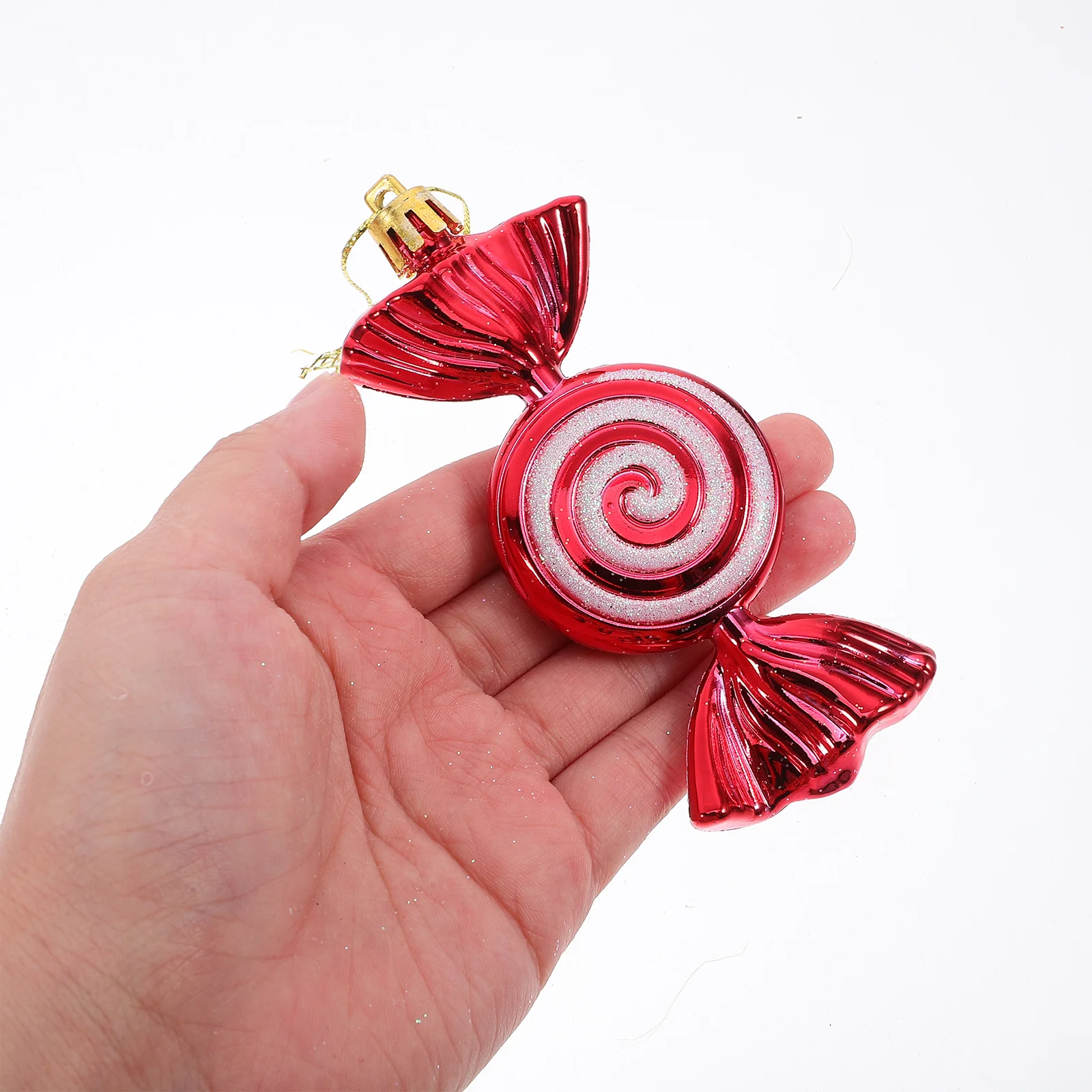 

4Pcs Christmas Candy Ornaments Hanging Pendant for Tree Xmas Decor Holiday Season Decorations Home Office Bar Coffee Shop