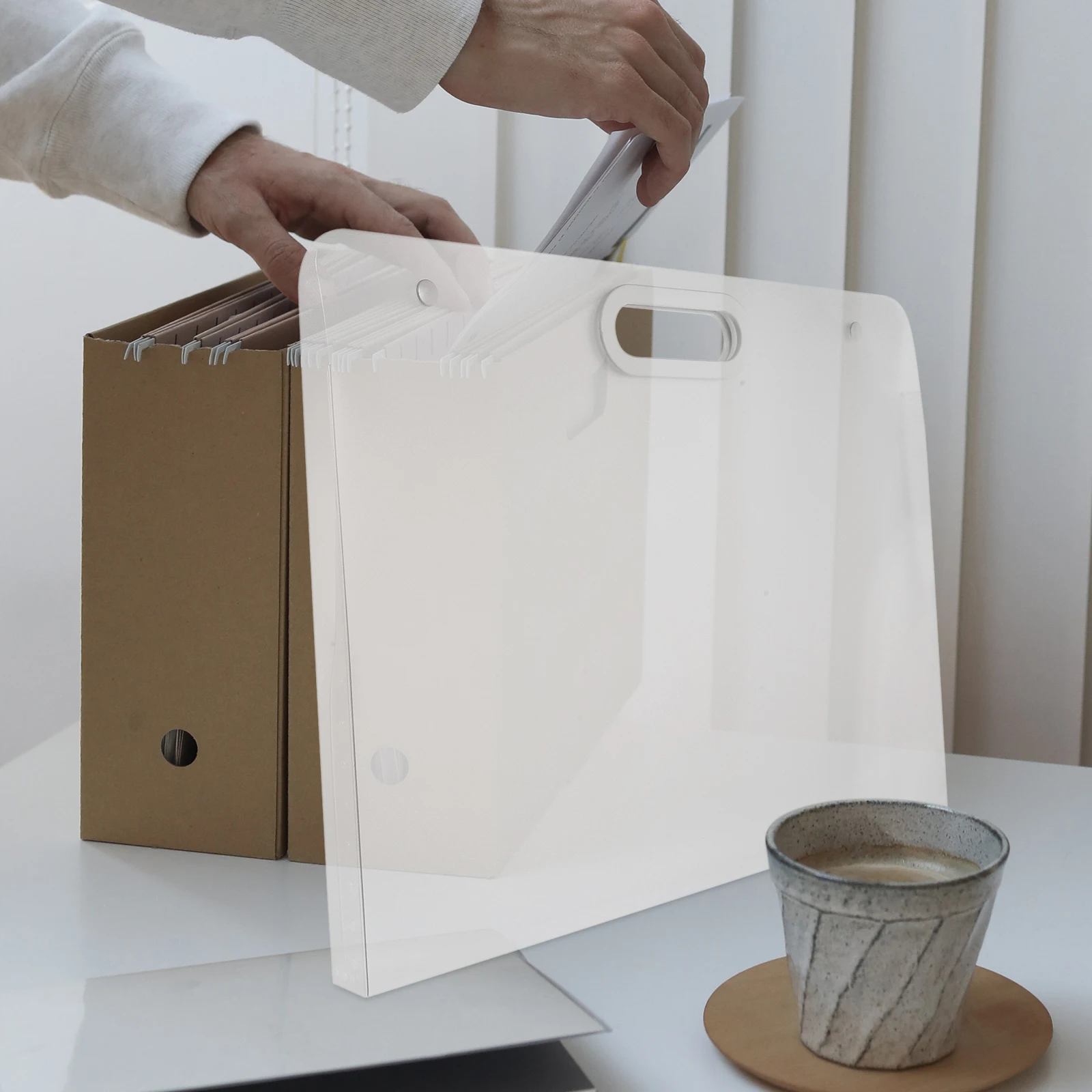 

Plastic Art Bags File Storage Document for Papers Large Capacity Handheld Documents