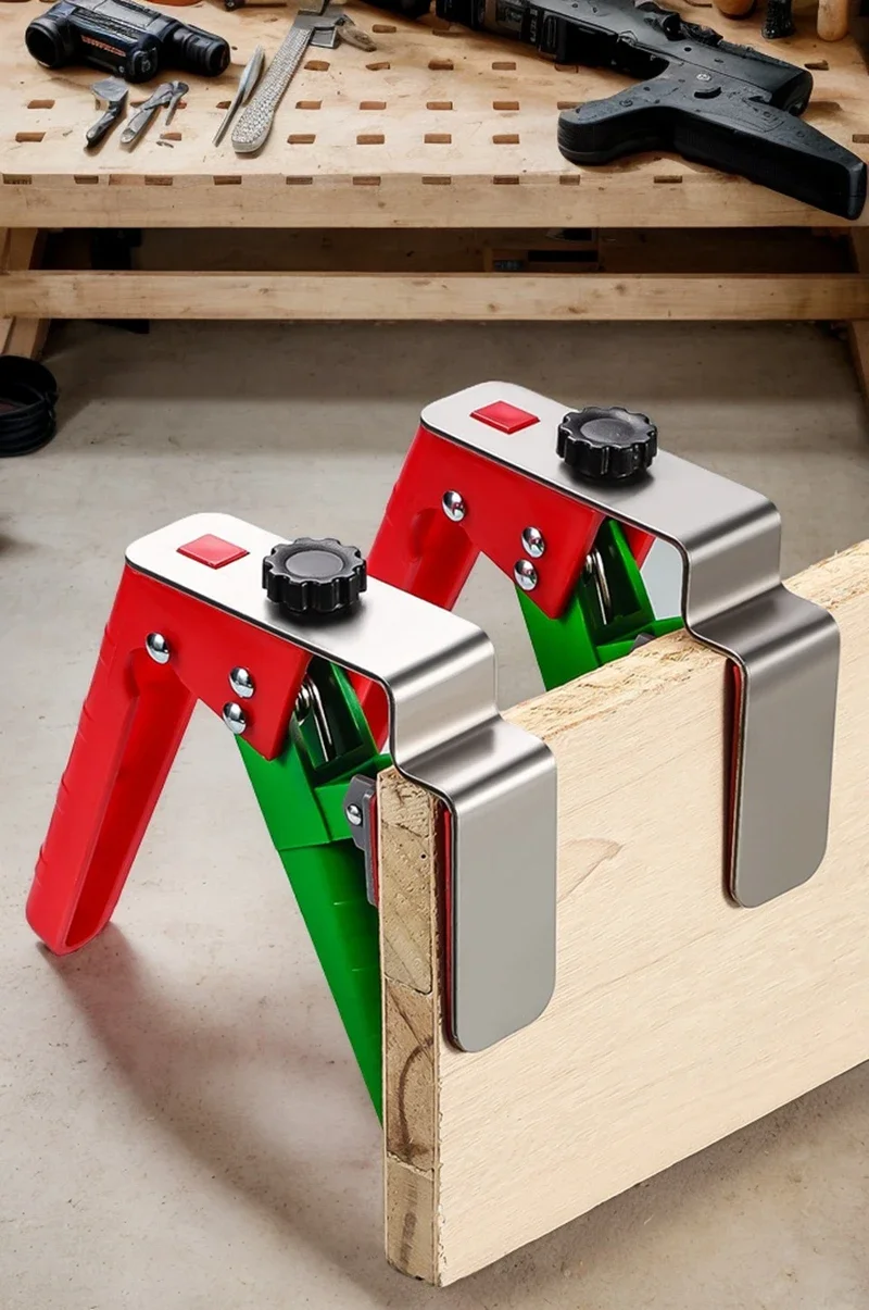 

Quick Install Drawer Front Clamp, Adjustable Press Type Jig Tool for Cabinet Face Frame & Panel Mounting, Woodworking Clip