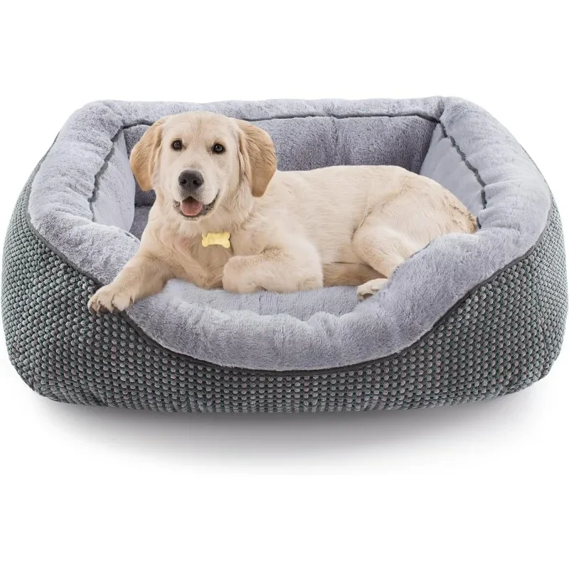 Medium Dog Beds for Dogs Washable, Rectangle Bed Size Dog, Orthopedic Bed, Warming Soft Calming Sleeping Puppy Durable Pet