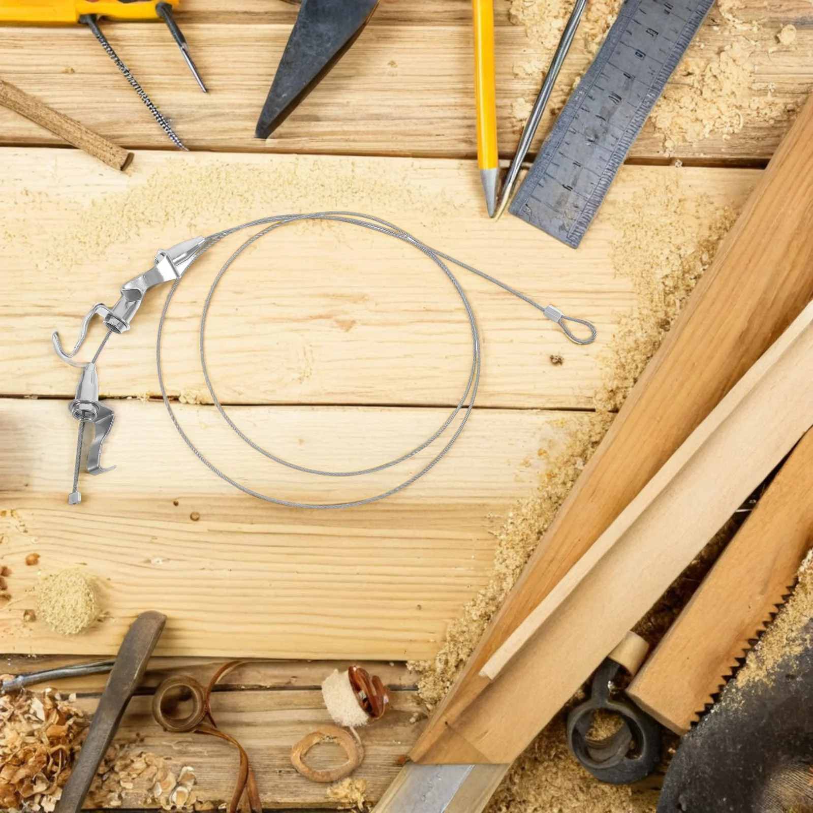 

4Pcs Picture Hanging Hardware Reusable Hook Set Portable Lightweight System for Frame Mounting in Galleries Homes and Shows