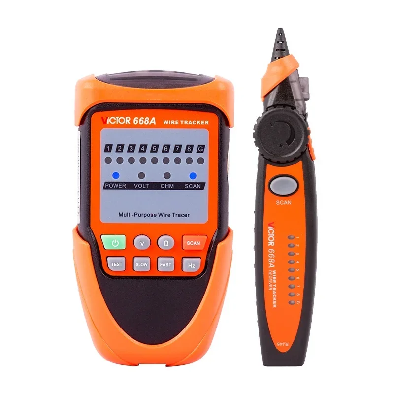 RUOSHUI 668A LAN Network Cable Tester Cat5 Cat6 UTP STP Detector Line Finder Telephone Wire Tracker Tracer Diagnose Tone Tool