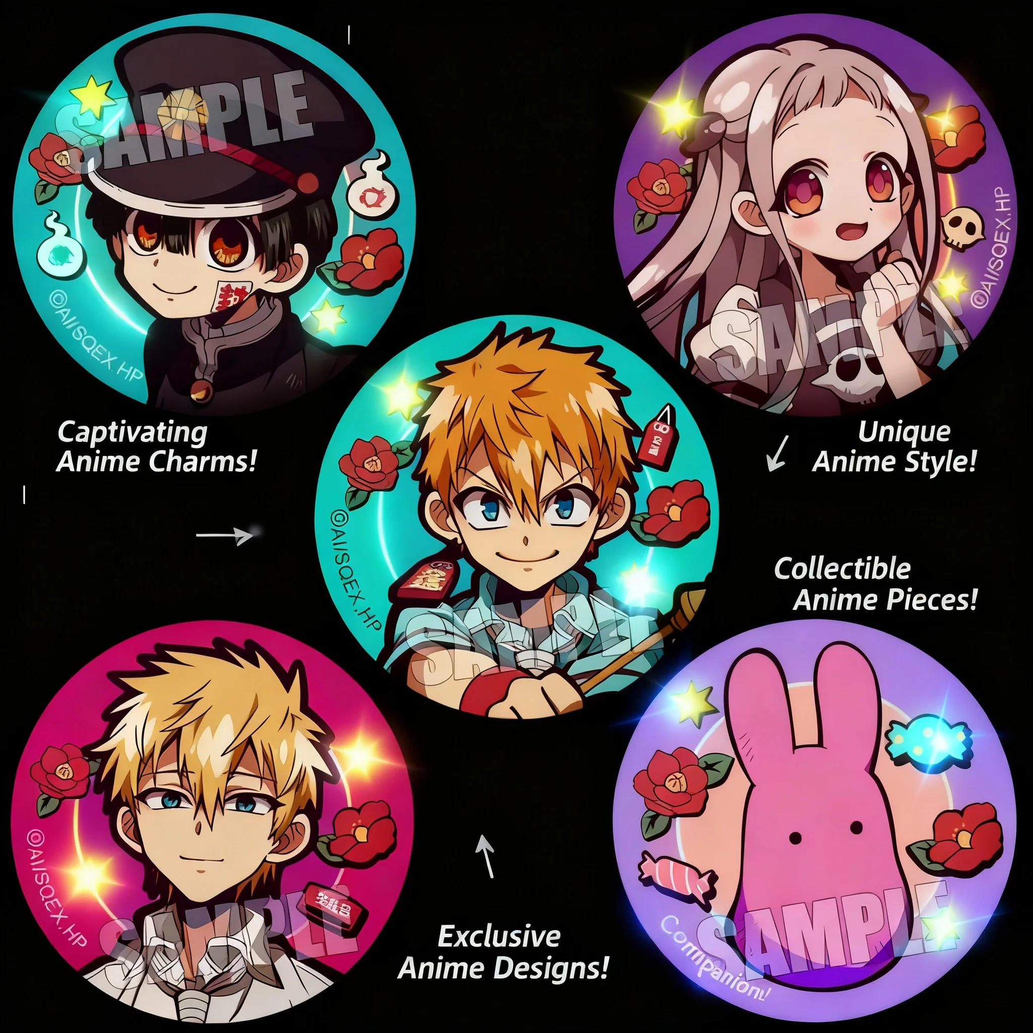

Anime Badge Jibaku Shounen Hanako-kun Nene Yashiro Soukou Hikari Cosplay Pin Brooch 5 Types Fast Shipping Wholesale