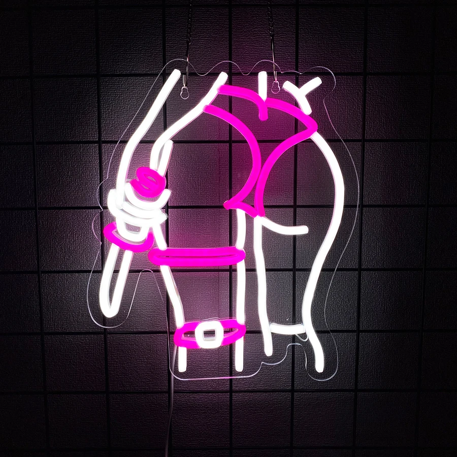 لافتة نيون من سلسلة التجميل، ديكور حائط بخط جمالي، تعمل بمنفذ USB، تستخدم في الغرف والنوادي والحانات والفنادق والأزواج، مصابيح حائط على شكل كهف للرجال