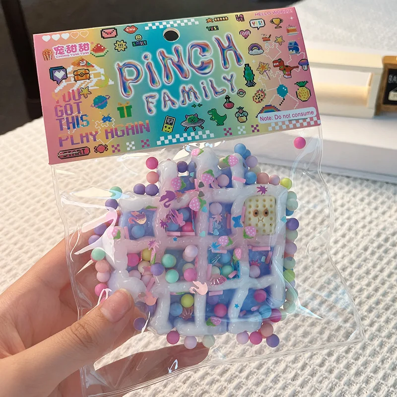 Taba Squishy Cake Doughnut Stress Relief Toy, Extra Large Sensory Fidget Toys for Kids Adults Anxiety Relaxation Squeeze Gift