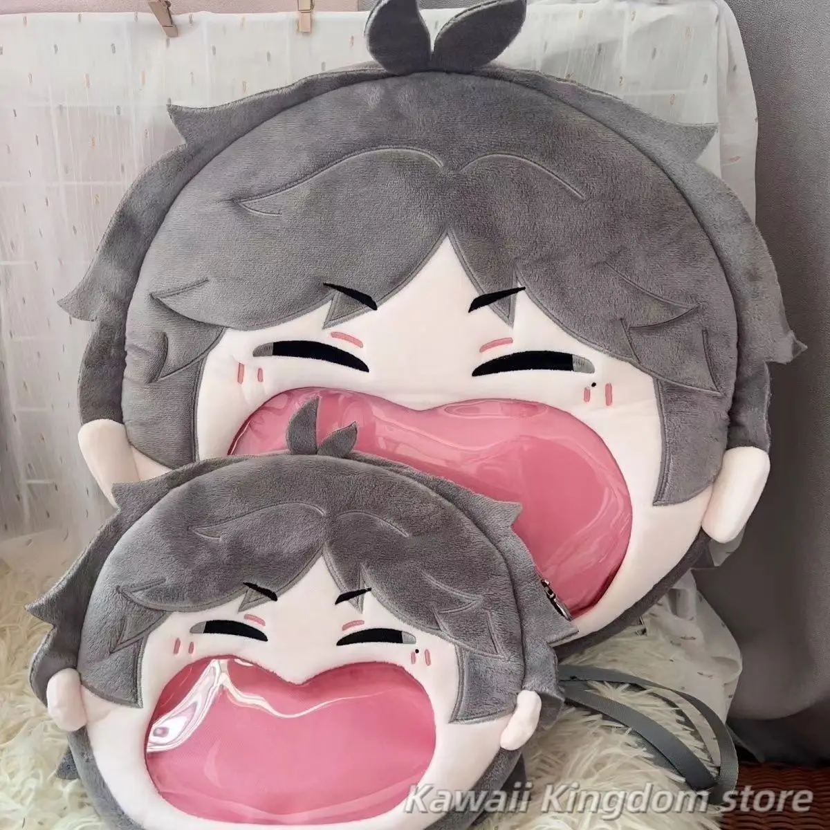 Haikyuu sugawara koushi Cosplay Kawaii Animal Transparent Itabag Zipper Backpack Messenger Bags Student Shoulder Bag