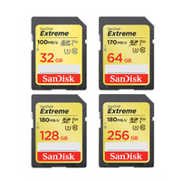 SanDisk Ultra/Extreme/Extreme PRO SD Card 32GB Class10 SDHC Flash Memory Card 64GB 128GB 256GB SDXC C10 SD Cards U3 V30 4K UHD