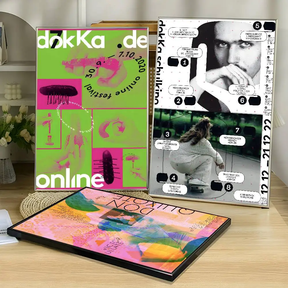 الفنان التصميم الإبداعي نوع الرسم 19 ملصق فني ذاتي اللصق مقاوم للماء ورقة ملصق مقهى بار غرفة جدار ديكور