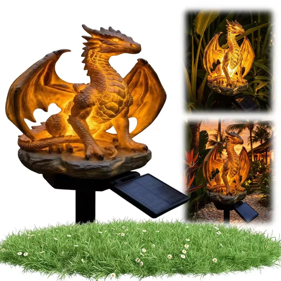Dragon Solar Garden Light Ener - đánh giá và giá Outdoor Lighting Yard Decoration