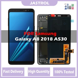 Amoled LCD Display For Samsung Galaxy A8 2018 A530 A530F A530F/DS Lcd Display Touch Screen Digitizer Assembly With Frame + Tools