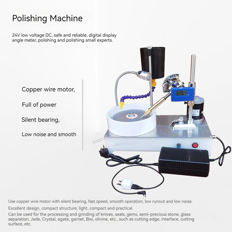 

Small Jewelry Stone Polishing Machine Forming Machine Jewelry Jade Faceted Angle Grinder Polishing Machine Tools