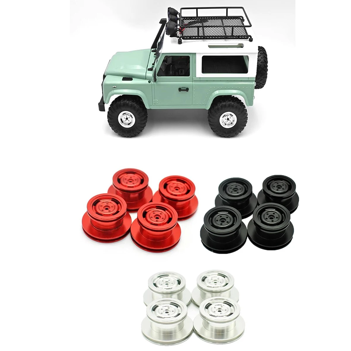 MN D90 D91 RC Car Spare Parts Metal Wheels General Purpose Tires MN-D90 MN-99 MN-91 FJ-45