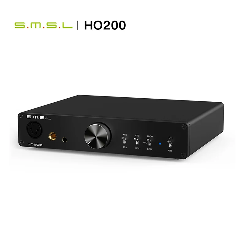 

SMSL HO200 HiRes усилитель для наушников 16 Ом 6 Вт/32 Ом 3 Вт RCA PRE выход для Hi-End предусилитель XLR сбалансированный 4,4 сбалансированный выход 6,35 мм