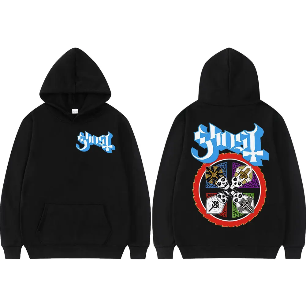 

Limited Ghost Band Graphic Hoodies Men Women Clothing Fashion Y2k Oversized Pullovers Harajuku Rock Pop Music Hooded Sweatshirts