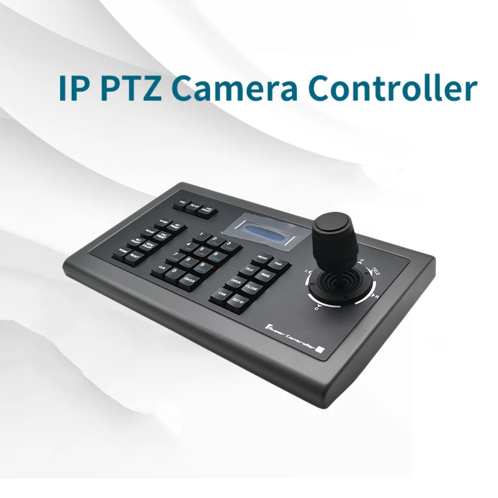 Camera Control Keyboard PTZ Controller Joystick RS232/422 Broadcasting Conference for Meeting Network Console Black KBD1010