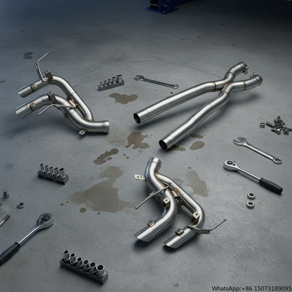 

Factory Stainless Steel Catback Exhaust for Purosangue FUV V12 6.5L 2022+ Direct Pipes Aggressive Sound