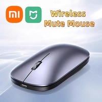 Xiaomi Mijia Bluetooth Wireless Mute Mouse Dual Mode Dpi Adjustable 2.4g Type-C Rechargeable Silent Ergonomic Office Mouse