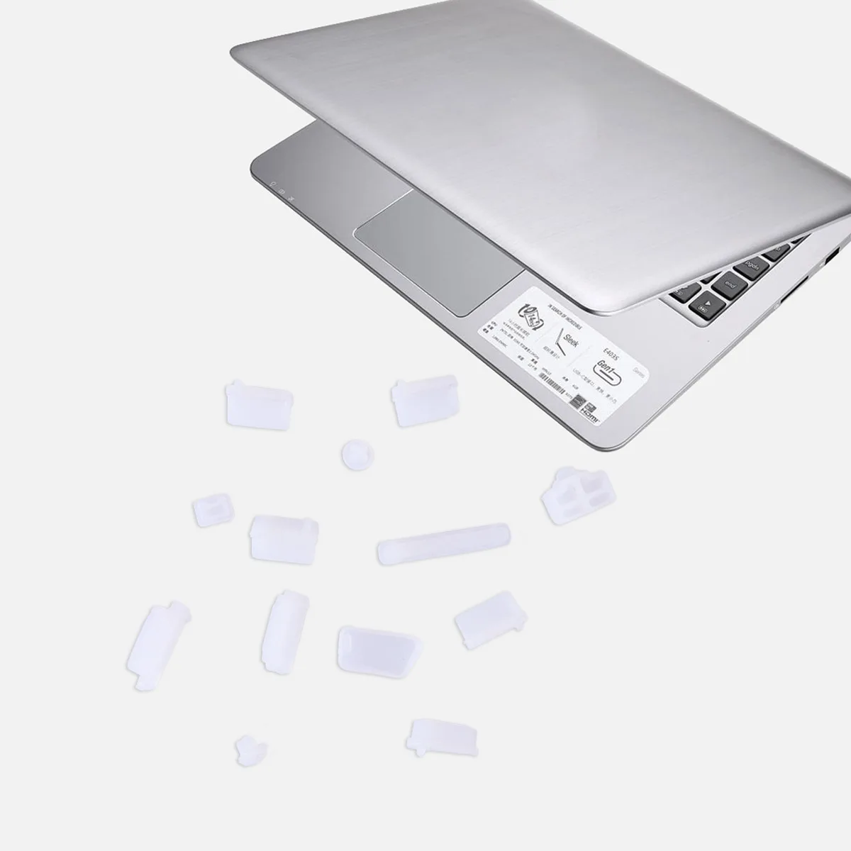 

13Pcs Premium Silicone Laptop USB Plug Set Dustproof Waterproof Port Cover for Computers Multiple Shapes Colors