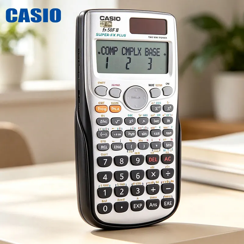 Casio FX-50F II/fx-82ES/fx-999CN CW/AX-12B Office desktop tools computer, system of equations solving, regression statistics