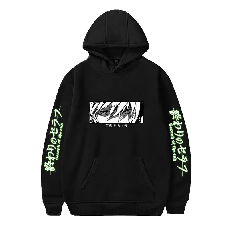 2025 yiyi2025yiyi2021 Новый принт логотипа Серафим конца Анимация горячей крови Толстовки Толстовка Повседневная уличная одежда для взрослых и детей Har