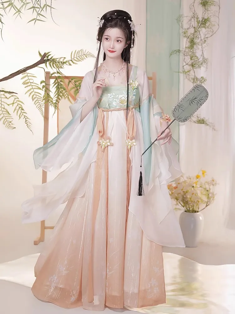 Original Hanfu Ru Skirt Hanbok Female Qi Chest Han Elements Spring And Summer Super Fairy Daily Tang System