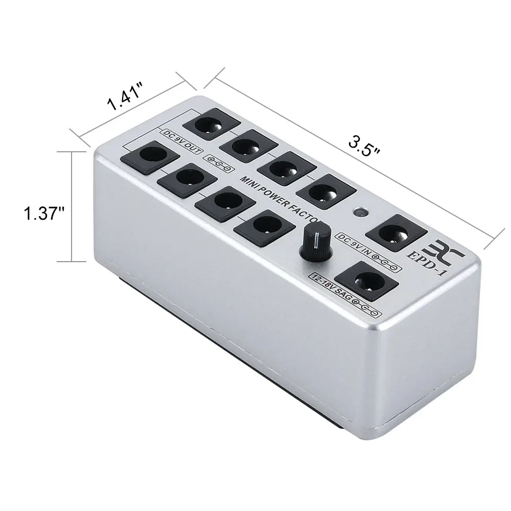 إينو تأثير الغيتار دواسة إمدادات الطاقة البسيطة 8-قناة الطاقة قابل للتعديل الجهد الناتج تيار مستمر 9 فولت خارج/في واحد سحب ثمانية صندوق الطاقة #5