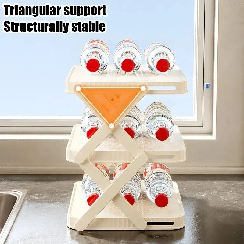 Dining Tray Rack, Vegetable Preparation Tray Rack, Kitchen Countertop Vegetable And Tableware Storage Rack