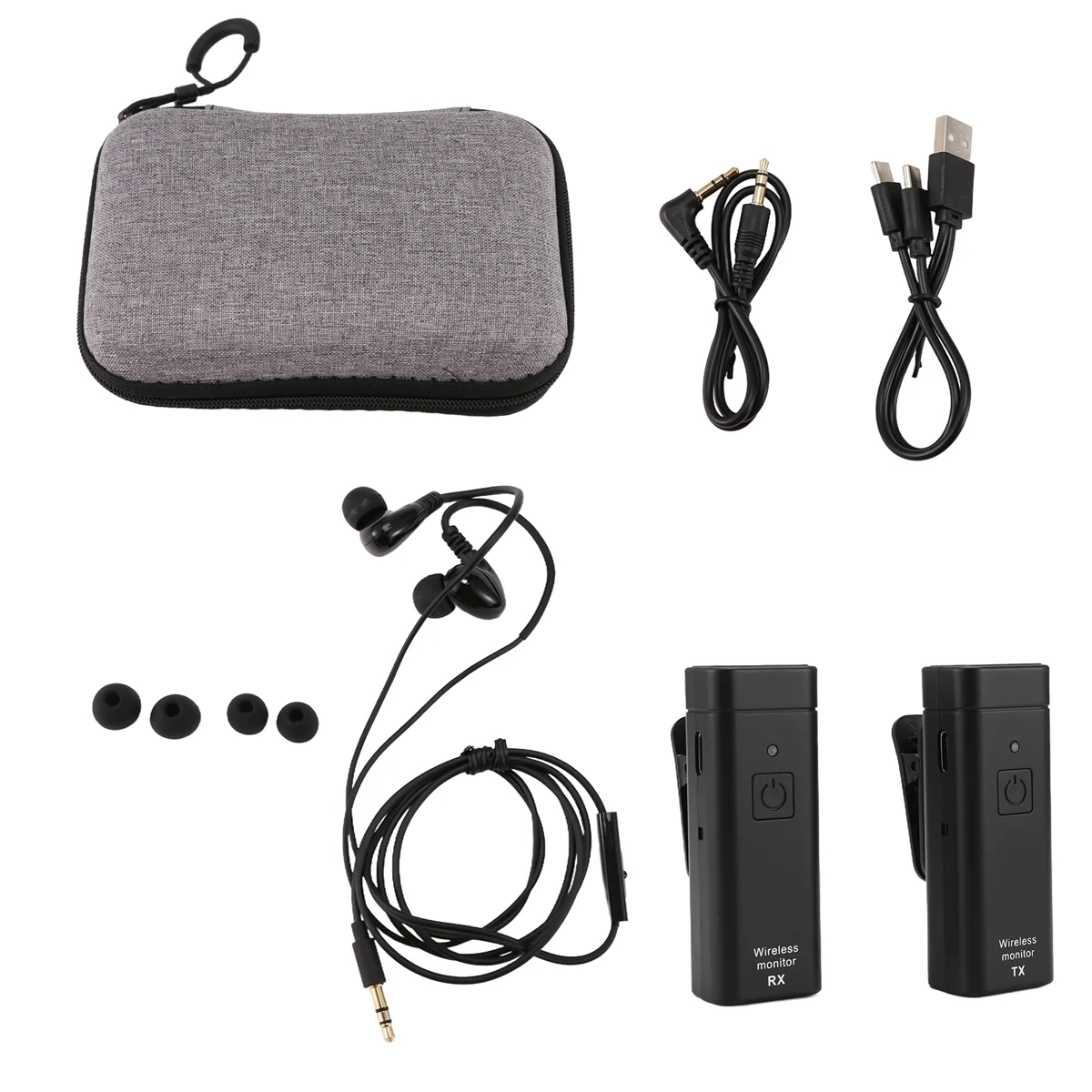 NEW Wireless Earphone Monitoring System Professional IEM Stereo Transmitter Receiver with Real-Time Ear Return
