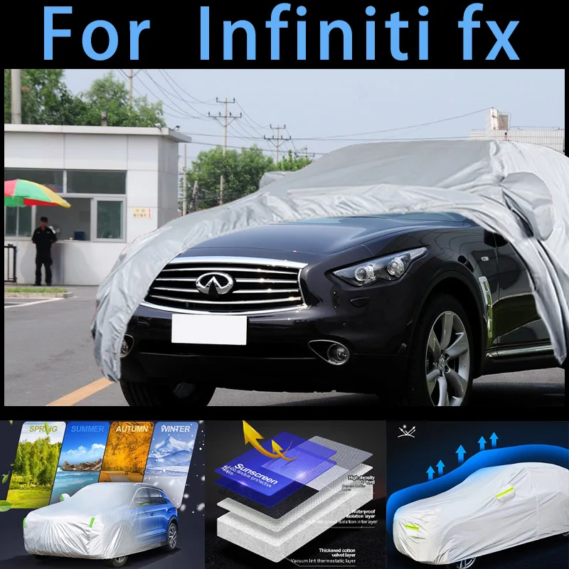 

For lnfiniti fx Outdoor Protection Full Car Covers Snow Cover Sunshade Waterproof Dustproof Exterior Car cover protection