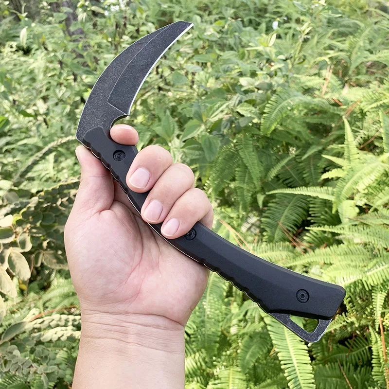 Mini Outdoor Portable Multifunctional Stainless Steel Sickle Camping Car Emergency Window Breaking Tool