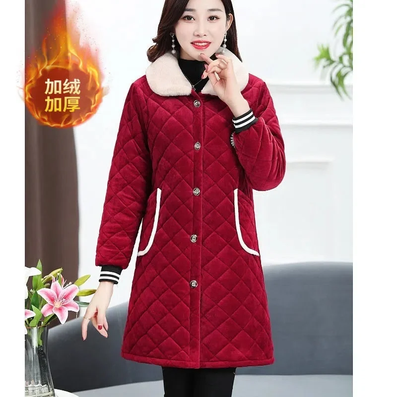 Manteau Réversible en Velours Côtelé Homme/Femme Adulte Col capuche