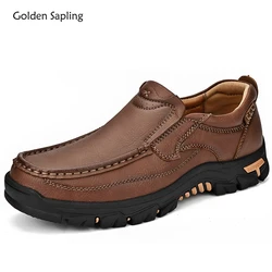 Mocasines de negocios informales Golden Sapling para hombre, zapatos de plataforma elegantes, calzado para exteriores, zapatos de trabajo de ocio sin cordones