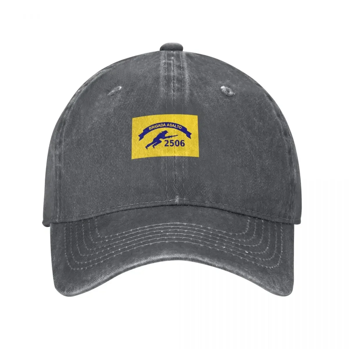 Boné de beisebol com bandeira da Brigada 2506 (Brigada Asalto 2506), chapéu de sol, chapéu de Natal, proteção UV, chapéu solar, chapéu masculino para golfe, masculino e feminino
