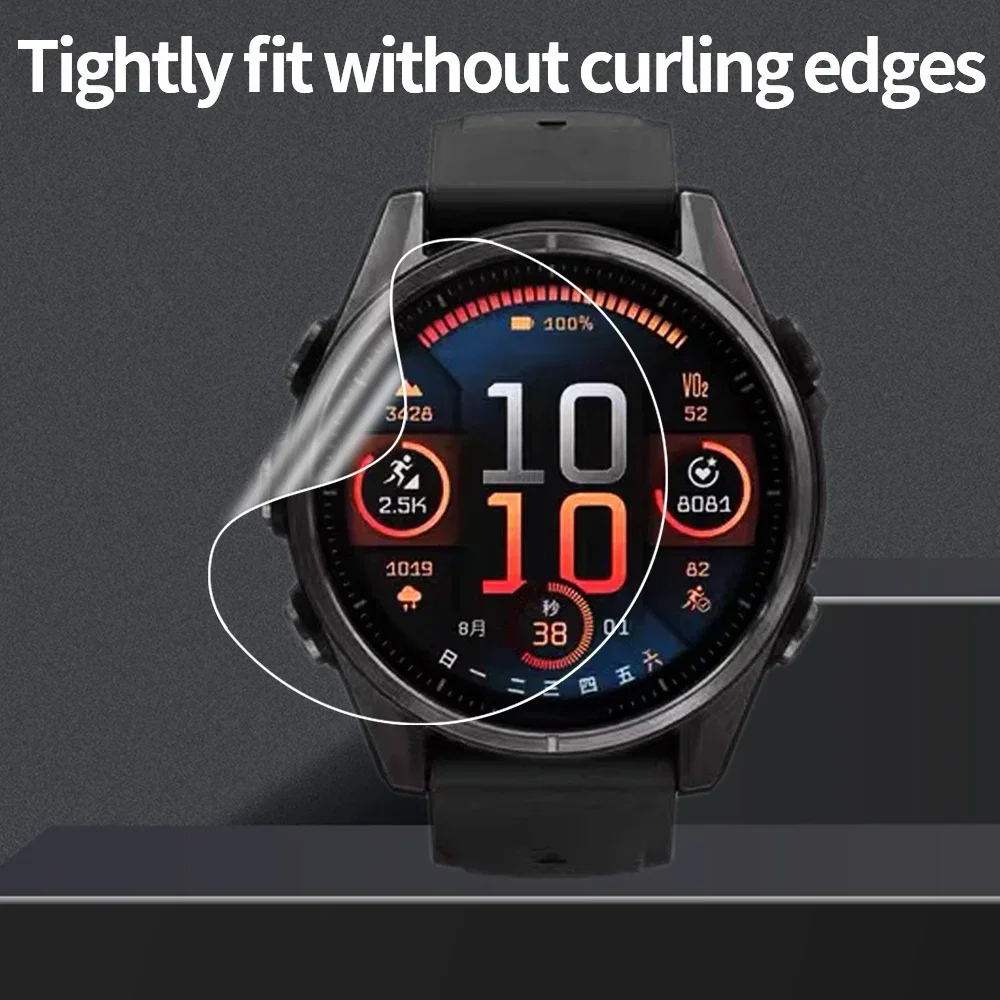 3PCS Smartwatch Hydrogelฟิล์มสําหรับGarmin Fenix 8 Series 43 มม.47 มม.51 มม.TPUป้องกันหน้าจอยืดหยุ่นนาฬิกาภาพยนตร์