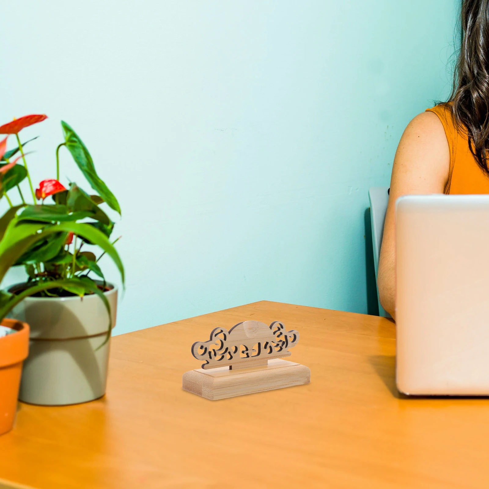 

2pcs Folding Display Stand Handmade Wood Chinese Fan Holder Vintage Decor Rustic Organizer Japanese Style Base Small Chinese Fan