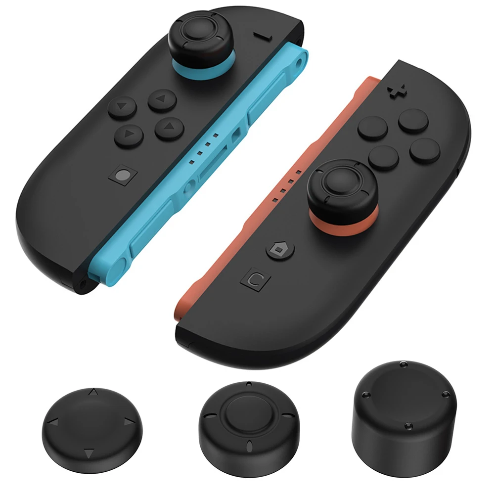 6 قطعة سيليكون Thumbsticks عصا التحكم غطاء تغليف استبدال ThumbStick قبضة غطاء تغليف عصا قبعات Thumbstick قبضة غطاء للتبديل 2